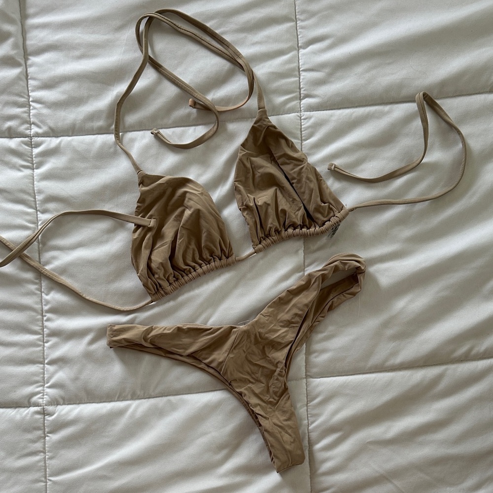 Elegant Tan Bikini Set